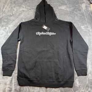 Troy Lee Designs Youth Signature‎ Pullover Hoodie Black Size XL Kids